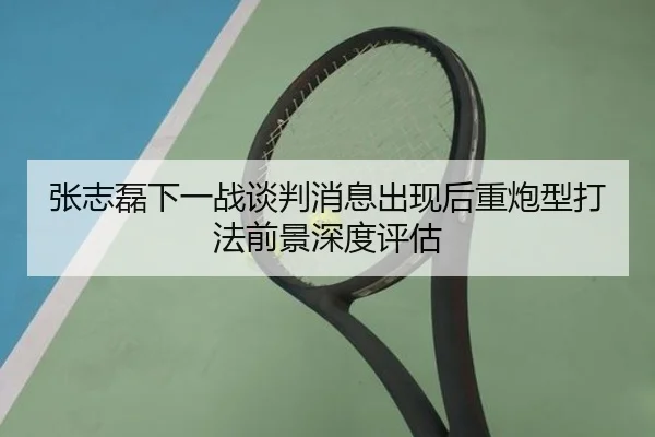 张志磊下一战谈判消息出现后重炮型打法前景深度评估